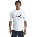 NCbNVo[ QUIKSILVER @SATURN SR bVK[h Mens Pullover Rash Guard yQLY241024 WHTz