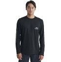 NCbNVo[ QUIKSILVER @LINE BY LINE ACTION LS bVK[h  Mens T-shirts yQLY241031 BLKz