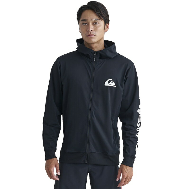 クイックシルバー QUIKSILVER OMNI MW ZIP HOODIE ラッシュガード ジップフーディ Mens ジップ ラッシュ ラッシュガード サーフィン サーフ 海水浴 夏 水泳 ビーチウェア 【QLY241032 BLK】