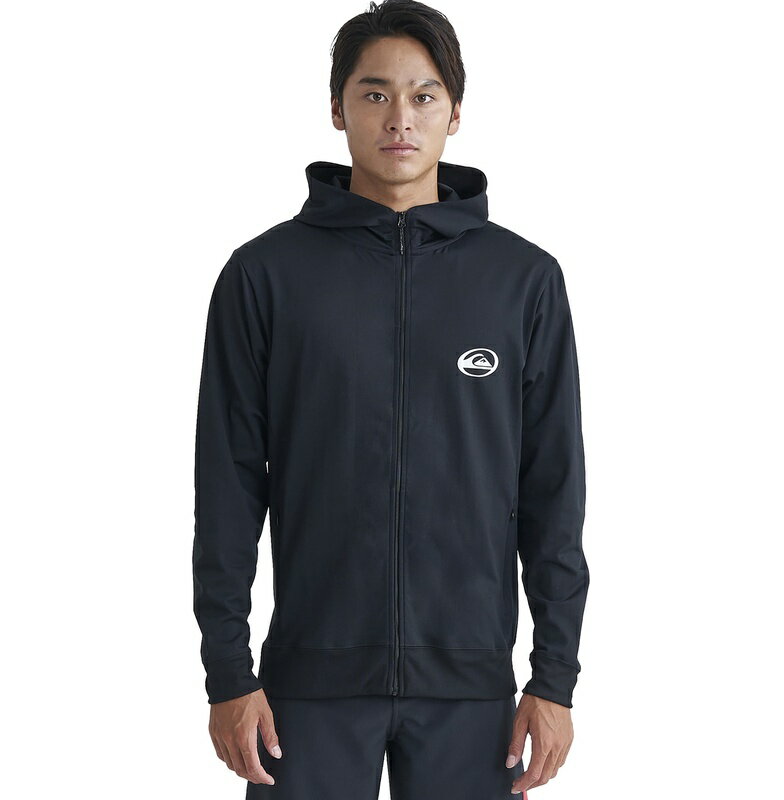 クイックシルバー QUIKSILVER SATURN ZIP HOODIE ラッシュガード ジップフーディ Mens ジップ ラッシュ ラッシュガード サーフィン サーフ 海水浴 夏 水泳 ビーチウェア 【QLY241033 BLK】