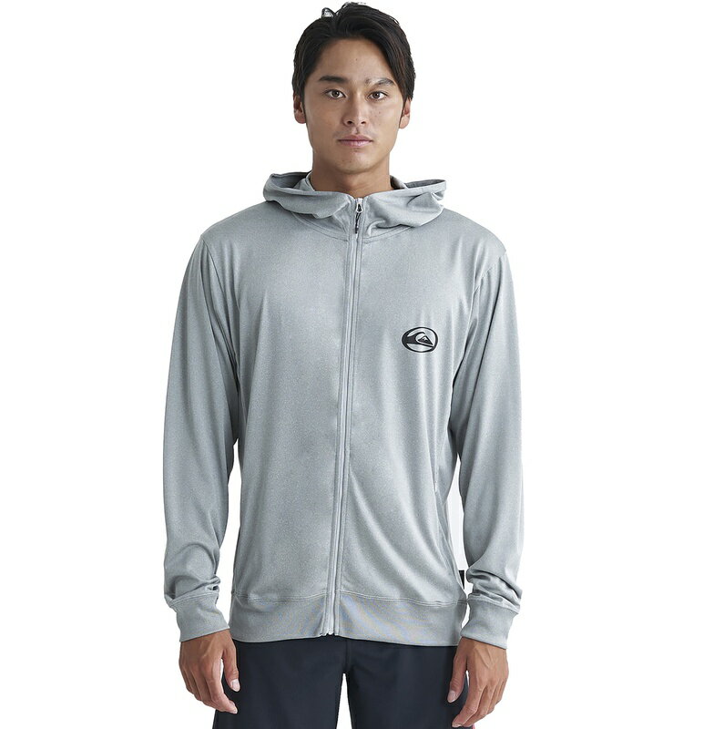 クイックシルバー QUIKSILVER SATURN ZIP HOODIE ラッシュガード ジップフーディ Mens ジップ ラッシュ ラッシュガード サーフィン サーフ 海水浴 夏 水泳 ビーチウェア 【QLY241033 HTR】