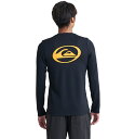 åС QUIKSILVER SATURN SOFT LS å奬 Ĺµ Mens Pullover Rash Guard QLY242031 BLK