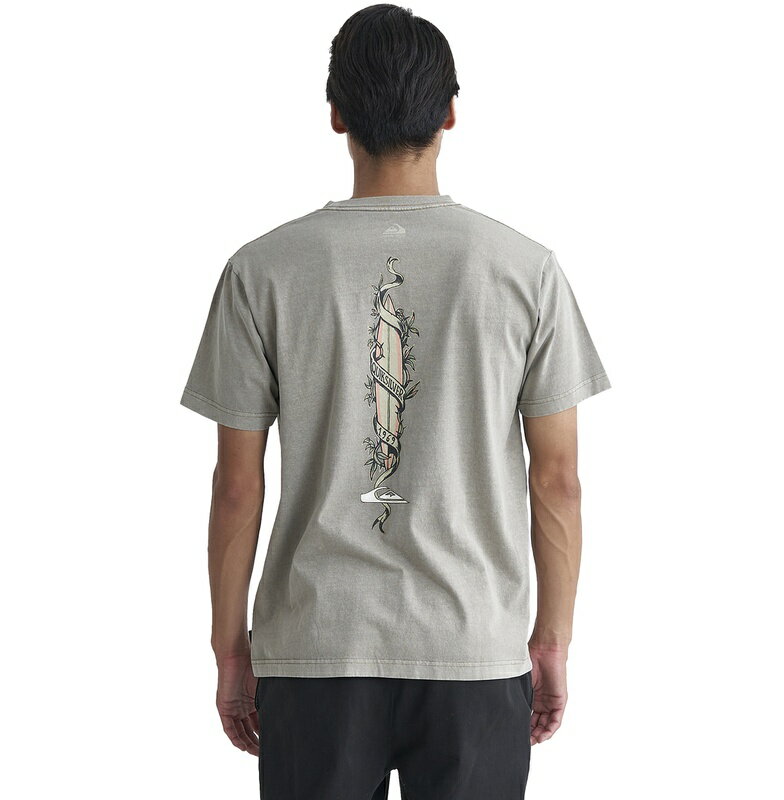 クイックシルバー QUIKSILVER 　STEP UP ST Tシャツ Mens T-shirts 【QST241003 KHA】