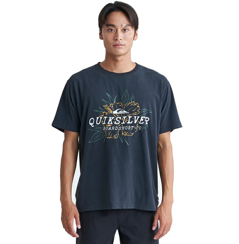 クイックシルバー QUIKSILVER 　HIBISCUS ST Tシャツ Mens T-shirts 【QST242013 BLK】