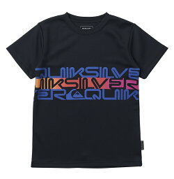 クイックシルバー QUIKSILVER 　WORDBLOCK SS YOUTH キッズ ラッシュガード Kids T-shirts 【KLY241003 BLK】