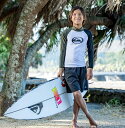 クイックシルバー QUIKSILVER 　ALL TIME LR YOUTH キッズ ラッシュガード 長袖 Kids Pullover Rash Guard 【KLY241021 CRY】