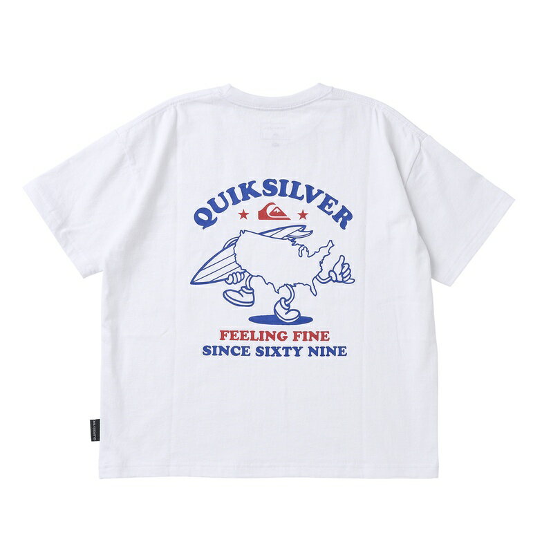 クイックシルバー QUIKSILVER SURFING USA ST YOUTH キッズ Tシャツ Kids T-shirts 【KST242001 WHT】