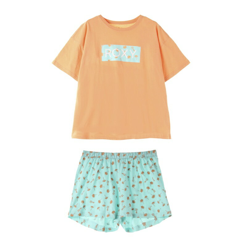 楽天QUIKSILVER ONLINE STOREアウトレット価格 ROXY ロキシー ROXY S.SLEEVETEE&S.PANTS SET ルームウェア ラウンジウエア パジャマ 部屋着