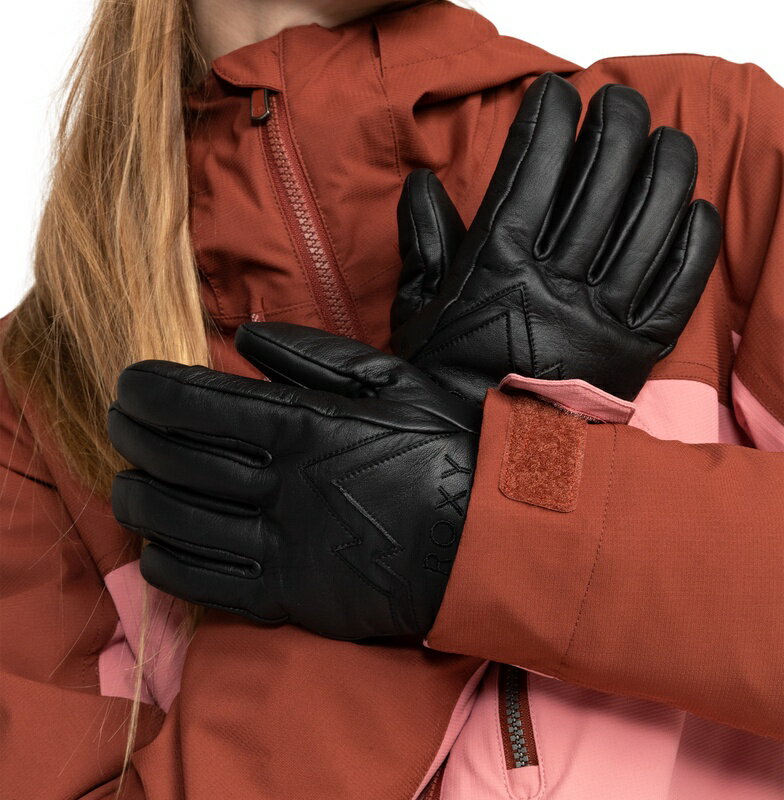 楽天QUIKSILVER ONLINE STOREアウトレット価格 ROXY ロキシー グローブ EASTSTORM LEATHER GLOVES テックグローブ スキー スノボ ウィンタースポーツ