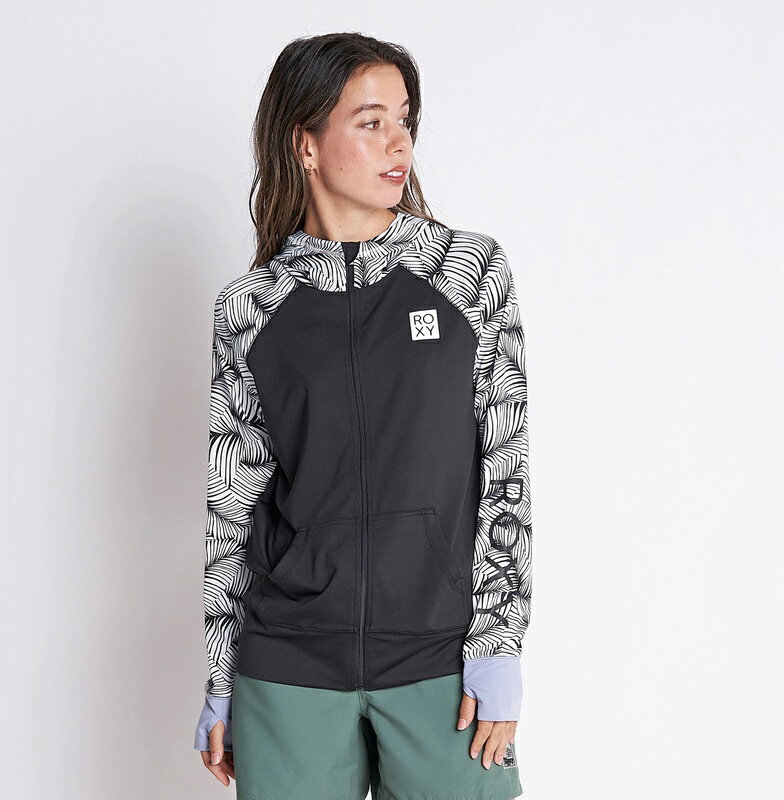 セール SALE ROXY ロキシー ROXY LEAF PARKA ラッシュガード ジップ ラッシュ ラッシュガード サーフィン サーフ 海水浴 夏 水泳 ビーチウェア