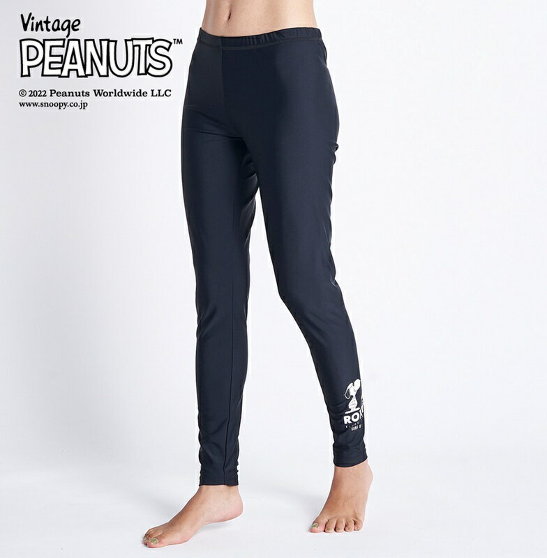セール SALE ROXY ロキシー 【Vintage PEANUTS】ラッシュ レギンス PEANUTS LEGGINGS ラッシュガード ボトムス パンツ