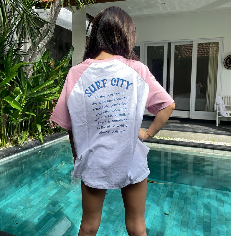 アウトレット価格 ROXY ロキシー 【ROXY x YUUKI IWAMA】HUNTINGTON BEACH Tシャツ Tシャツ ティーシャツのサムネイル