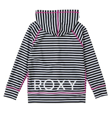 ロキシー ROXY 　ラッシュパーカー UVカット (100-150cm) MINI RASHIE PARKA ジップ ラッシュ ラッシュガード サーフィン サーフ 海水浴 夏 水泳 ビーチウェア 【TLY201107 BBO】【Kids】