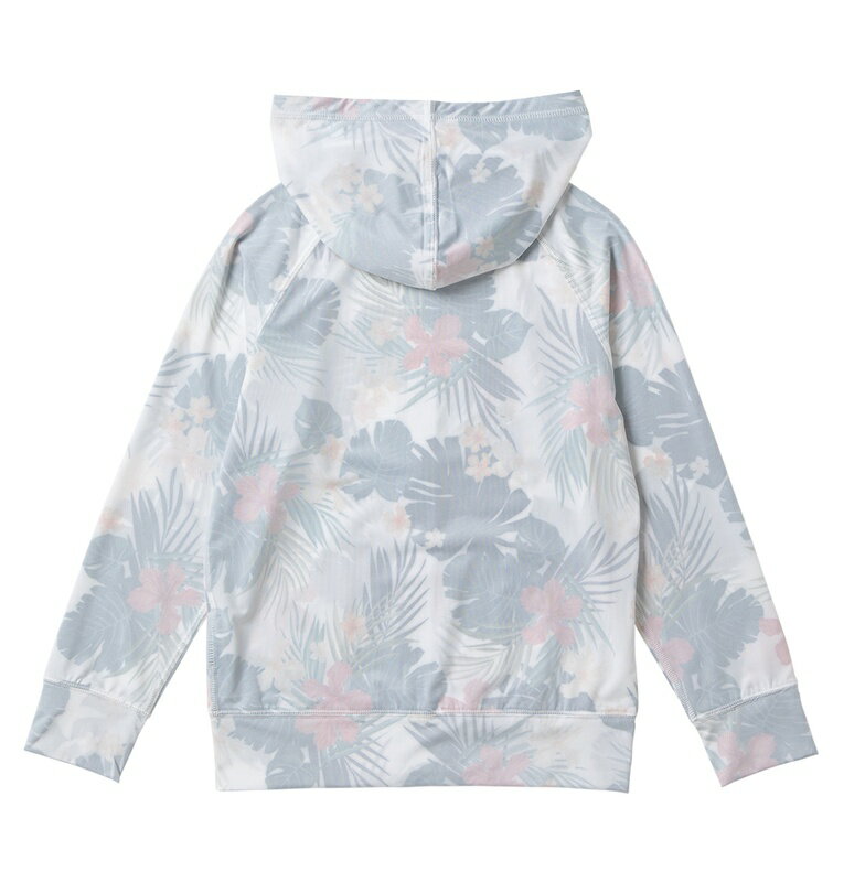 ROXY ロキシー ラッシュパーカー UVカット (100-150cm) MINI BOTANICAL BLESSING PARKA ジップ ラッシュ ラッシュガード サーフィン サーフ 海水浴 夏 水泳 ビーチウェア【Kids】