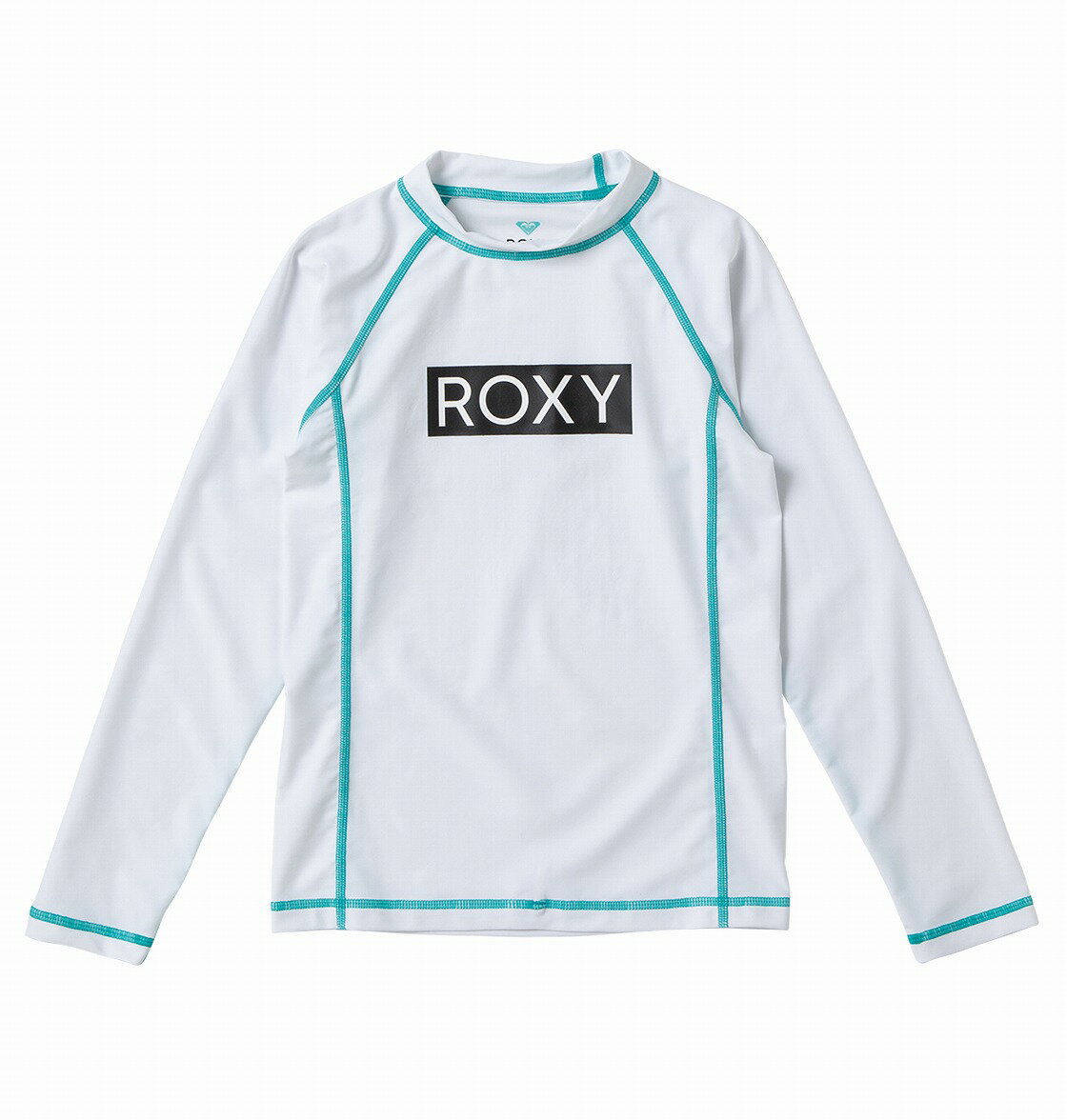 ロキシー ROXY 　ラッシュガード UVカット (100-150cm) MINI RASHIE L/S Kids Pullover Rash Guard 【TLY201108 WHT】