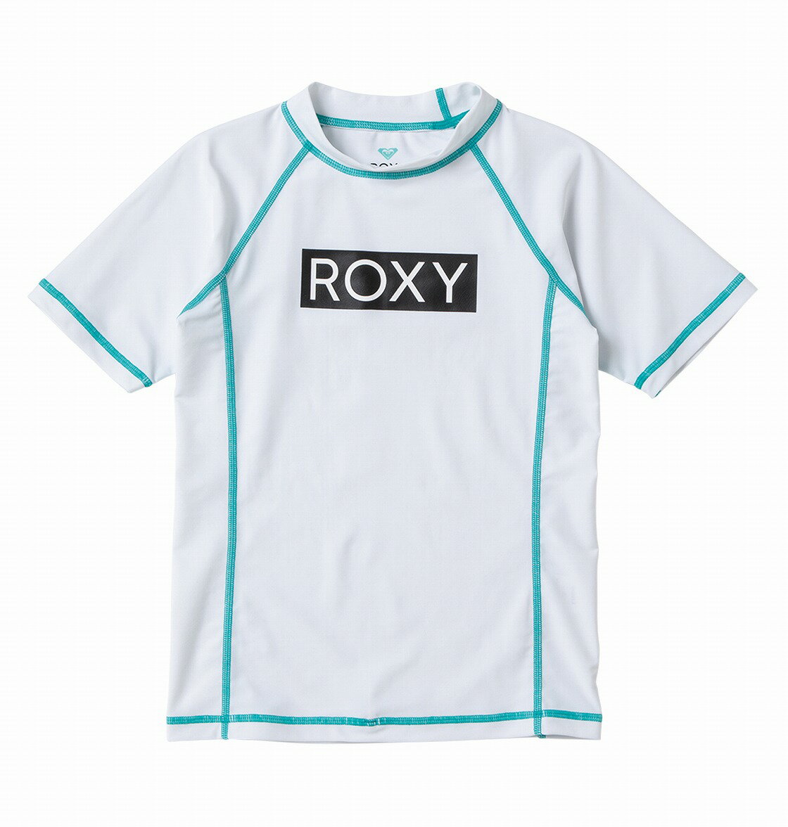 ロキシー ROXY 　ラッシュガード UVカット (100-150cm) MINI RASHIE S/S Kids Pullover Rash Guard 【TLY201109 WHT】