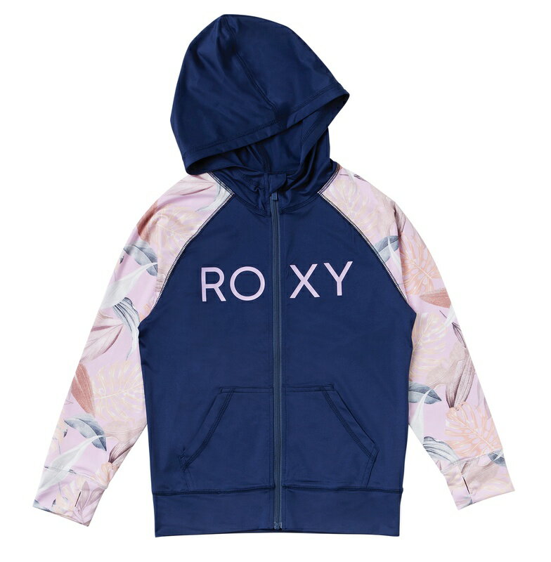 アウトレット価格 ROXY ロキシー キッズ MINI MERMAID PARKA ラッシュガード (110-150cm) ジップ ラッシュ ラッシュガード サーフィン サーフ 海水浴 夏 水泳 ビーチウェア