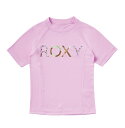 アウトレット価格 ROXY ロキシー キッズ MINI MERMAID LOGO S/S ラッシュガード (100-150cm) プルオーバー ラッシュガード