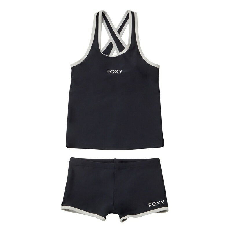 ロキシー ROXY 　キッズ MINI DEEP WATER タンキニ Kids Swimwear 【TSW241100 BLK】のサムネイル