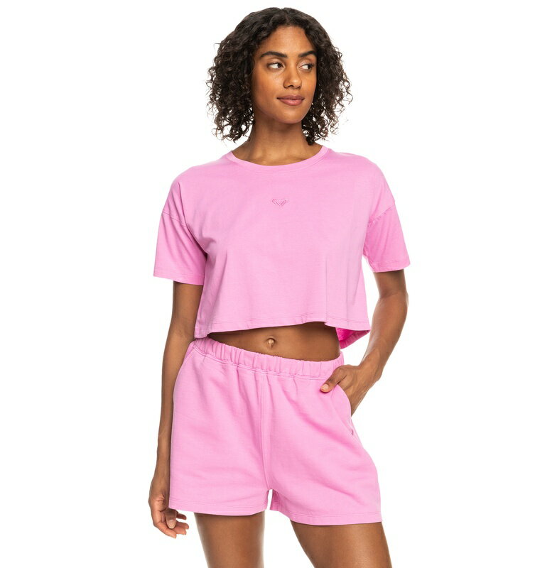 アウトレット価格 ROXY ロキシー フィットネス 【直営店限定】オーガニックコットン Tシャツ ESSENTIAL ENERGY CROP TEE Tシャツ ティーシャツ トレーニング ヨガ スポーツウェア