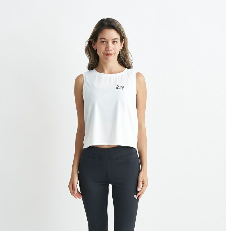 ロキシー ROXY フィットネス 　水陸両用 速乾 UVカット タンクトップ ACTIVE BY NATURE Womens Tops Other トレーニング ヨガ スポーツ【RSL241531 WHT】