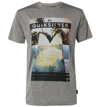 アウトレット価格 Quiksilver クイックシルバー メンズ / UPF30+ ラッシュTシャツ プルオーバー ラッシュガード