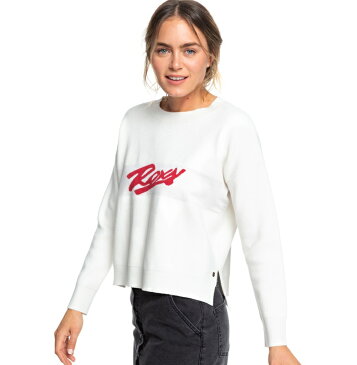 アウトレット価格 ROXY ロキシー サイドスリット ニット トップス EXCHANGE YOUR LIFE フード パーカー スウェット プルオーバー