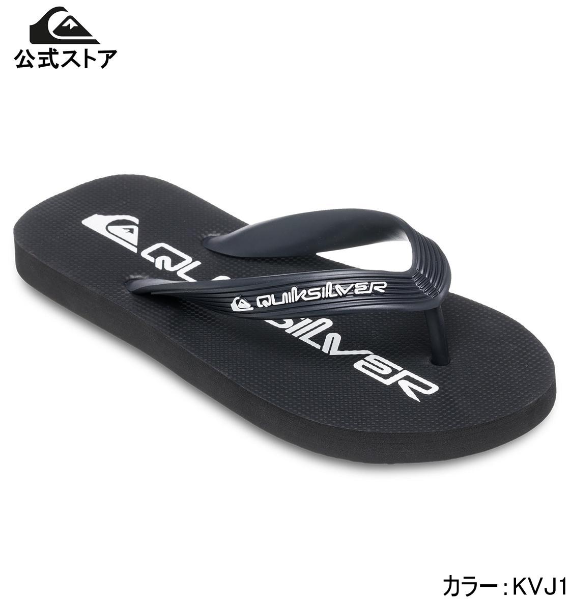 【お買い物マラソン期間はP10倍！】Quiksilver クイックシルバー JAVA WORDMARK YOUTH ビーチサンダル ビーチ サーフィン サーフ 海水浴 夏 水泳 ビーチウェア
