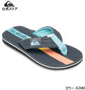 セール SALE Quiksilver クイックシルバー MOLOKAI LAYBACK II Y キッズ ビーチサンダル ビーチ サーフィン サーフ 海水浴 ...