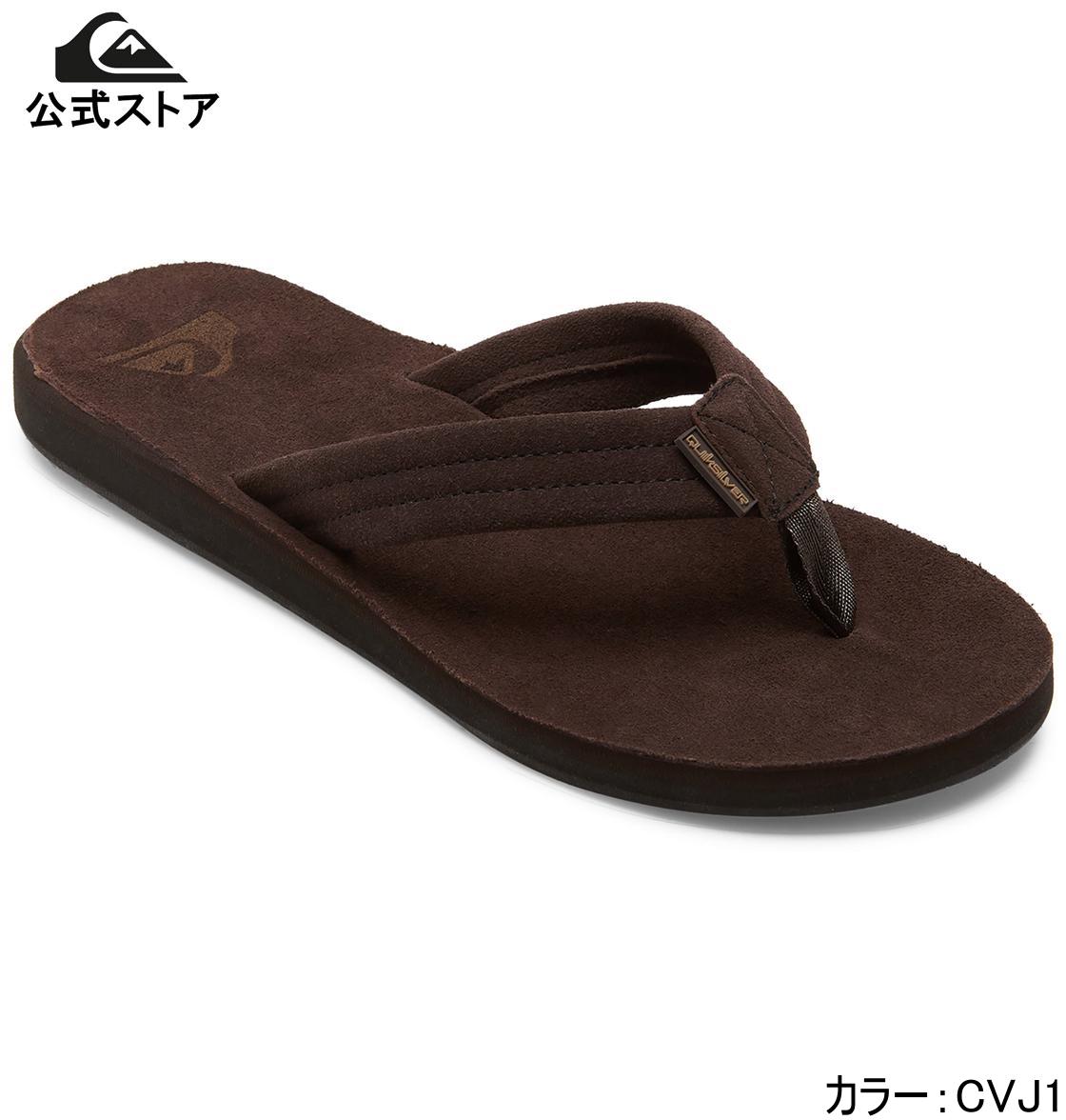 【お買い物マラソン期間はP10倍！】Quiksilver クイックシルバー CARVER SUEDE PLUS ビーチサンダル ビーチ サーフィン サーフ 海水浴 夏 水泳 ビーチウェア