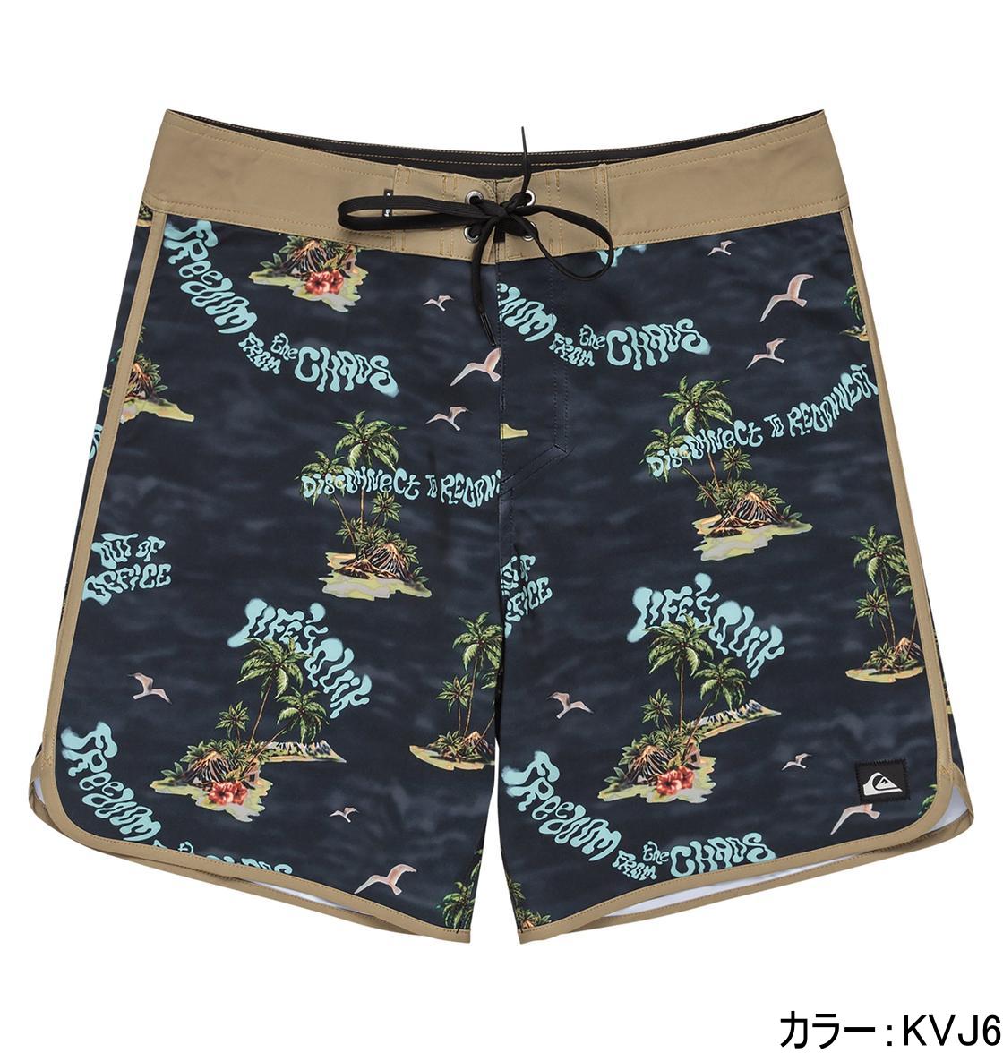 アウトレット価格 Quiksilver クイックシルバー SURFSILK SCALLOP 18 メンズ フィットタイ ボードショーツ 水着 海パン サーフィン サーフパンツ 海水浴 夏 水泳 ビーチウェア