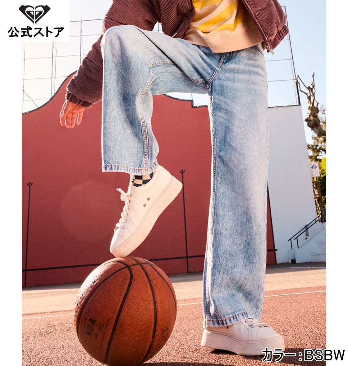 【ブラックフライデー期間はP10倍！】ROXY ロキシー MILLA WIDE MID LEG RG デニム ジーンズ パンツ ズボン ボトムス