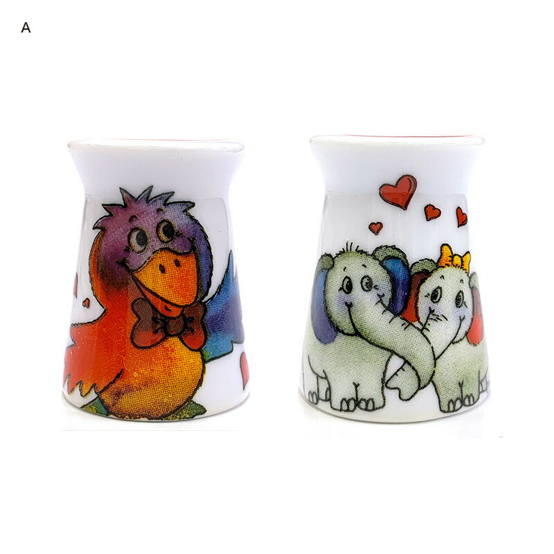 【キルティング用シンブルの選び方掲載】有田焼（陶器）シンブル 怪獣 | メール便配送紛失破損補償なし