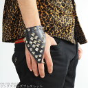 【ポイント5倍】 パンク メタル ハード ロック ブレスレット スタッズ PUNK ROCK 忍者 手甲 コスプレ バンド 日本製
