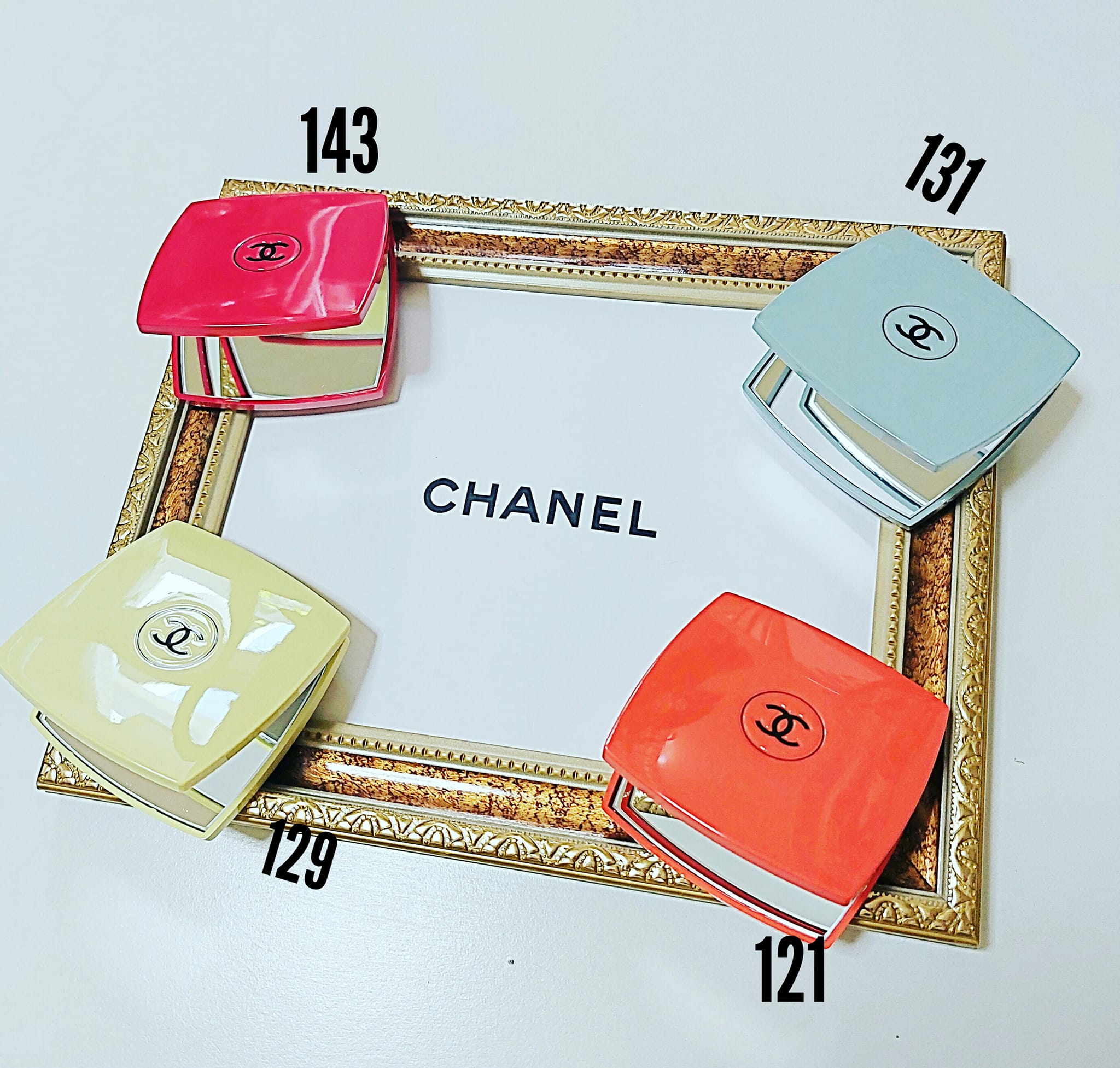 シャネル ミロワール ドゥーブル ファセット コンパクト ダブルミラー 121 129 131