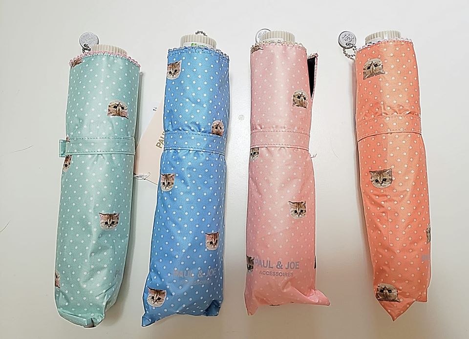 樂天商城 - ポール＆ジョー　猫　キャット　モチーフ　折りたたみ　傘　【晴雨兼用/折りたたみ傘】