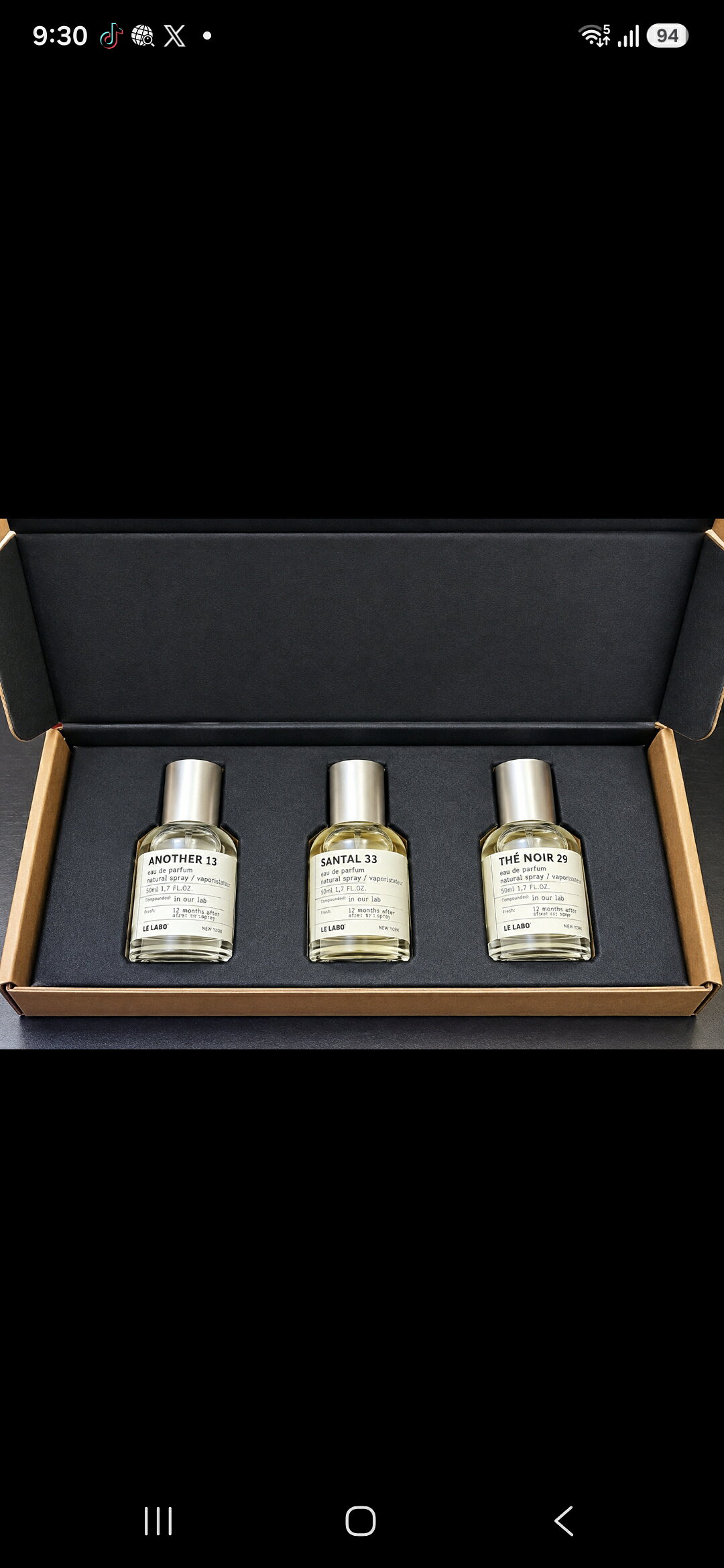 商品詳細 商品 LELABO 香水 内容量 1セット 原産国 USA> 区分 home fragrance 広告文責 キーリン 東昇商事 　06-6389-8289（連絡先電話番号）- ブランド: LE LABO - 商品名: DISCOVERY SET - 内容: ANOTHER 13, SANTAL 33, THE NOIR 29 7MLx3