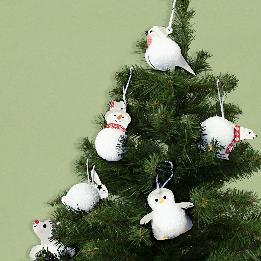 【公式ショップ】 アベニューマンダリン クリスマス Creative Box ポンポンキット オーナメント 6個 クラフト 手作り キッズクラフト