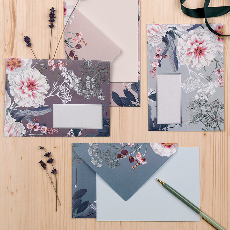 【公式ショップ】カード封筒セット 各3枚 ボタニックガーデン ポレン FSC R 認証 レーザープリンタ インクジェット対応 メッセージ グリーティング ギフト...