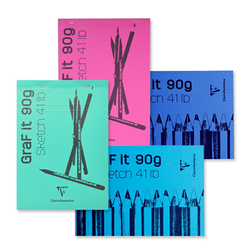【公式ショップ】クレールフォンテーヌ メモ帳 スケッチブック クロッキー【グラフィット/GraF it】A6 ポケット版 ホワイトペーパー 90g/m2 80枚 無地 アシッドフリー 中性紙 PEFC認証取得