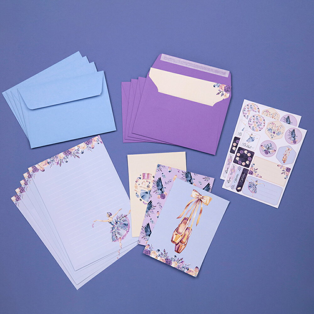 樂天商城 - 【公式ショップ】クレールフォンテーヌ レターセット ポレン 手紙 便箋 レターツール かわいい おしゃれ ユニコーン バレリーナ 感謝 お礼 メッセージ 友人 友達 ギフト プレゼント