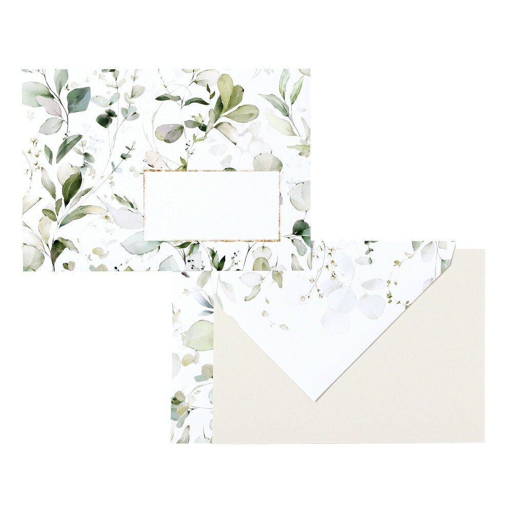 【公式ショップ】クレールフォンテーヌ Clairefontaine カード封筒セット 各3枚 洋2 メッセージカード フランス製 ユーカリ ポレン