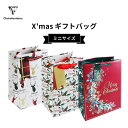 【公式ショップ】 クリスマス ギフト ペーパーバッグ ミニ 12.7x20.3x9cm 全5柄 紙 紙袋 手提袋 ショッパー 海外 ヨーロッパ フランス