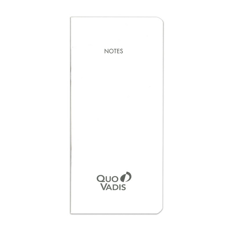 クオバディス 専用別冊ノート 5冊パック 手帳 スケジュール帳 QUOVADIS ダイアリー スリムサイズ 17x8.8cm ホワイトペーパー 公式