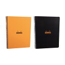 【公式ショップ】 ロディア メモ帳 ノートRHODIA ダブルリングノート ホワイト A4 横罫 撥水カバー ミシン目入