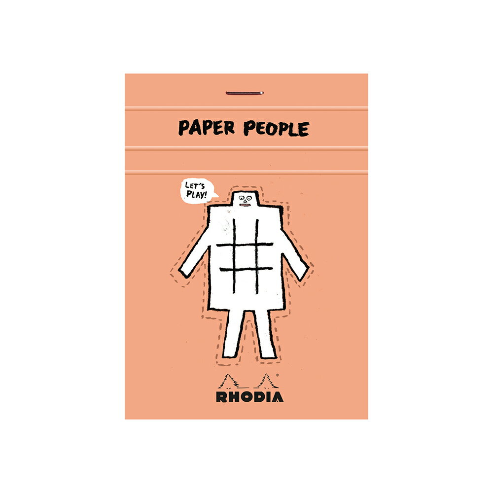 「ペーパーピープル」 by ロディア×ジャン・ジュリアン RHODIA ブロックロディア No.12 5mm方眼 撥水カバー ミシン目入