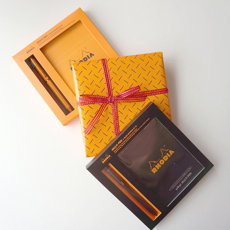 ロディア 多機能ペン&メモ ステーショナリーセット スクリプト マルチペン&ブロックロディア No.13 A6 RHODIA scRipt
