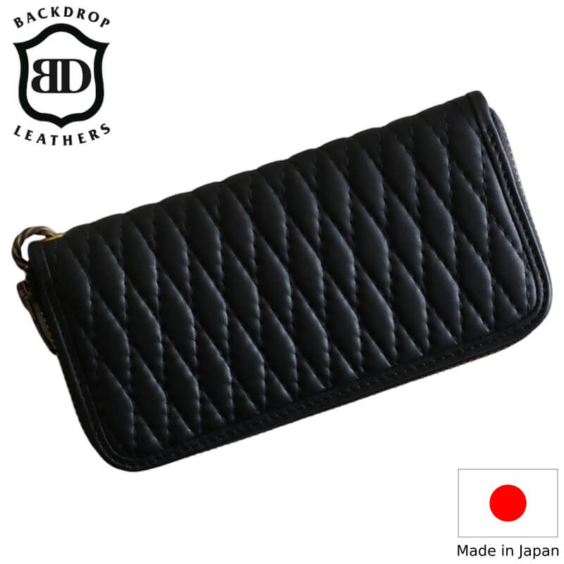 【あす楽対応】BACKDROP Leathers バックドロップレザーズ ZIP WALLET ジップウォレット メンズ 財布 本革 日本製