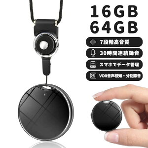 【64GB/32GB/16GB&自動録音】QZT ボイスレコーダー 小型 高性能 icレコーダー 小型 録音機 長時間 連続録音 30時間連続録音 VOR 長時間録音 ワンボタン録音 分割録音 集音マイク 自動保存 音声感知 スマホ管理 小型録音機 簡単操作 ミニ 小さい