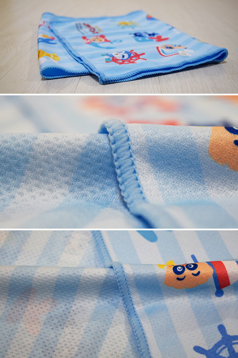 【楽天カード購入、エントリーでポイント10倍】【送料無料】キャラクター柄スーパークールタオル［全6柄］［約20cm×70cm］子供用サイズスポーツタオル/アンパンマン/ころころコロニャ/ミッフィー/ドラえもん クールタオル 熱中症 暑さ対策 熱中症